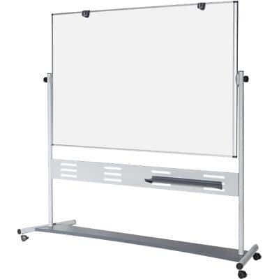 Bi-Office Freestanding Magnetic Mobile Revolving Board Lacquered Steel QR5203GR 120 x 90 cm