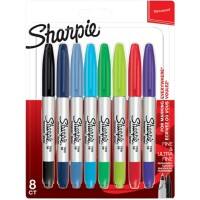 Sharpie Twin Tip Permanent Marker Bold, Ultra Fine Assorted Pack of 8