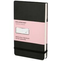 Moleskine 130 x 210 mm Thread Bound Black Coardboard Cover Watercolour Notebook Plain 72 Pages