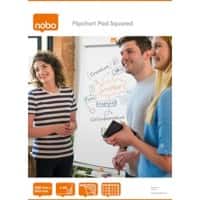 Nobo Squared Flipchart Pads Perforated A1 60 gsm Gridded 40 Sheets