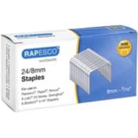 Rapesco Staples 24/8 S24807Z3 Galvanised Steel Silver Pack of 5000