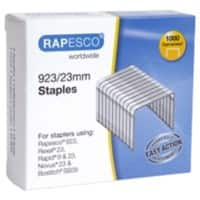 Rapesco 923/23 Staples 1242 Steel Silver Pack of 1000