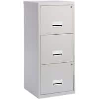 Pierre Henry Filing Cabinet with 3 Lockable Drawers Maxi 400 x 400 x 930 mm Grey