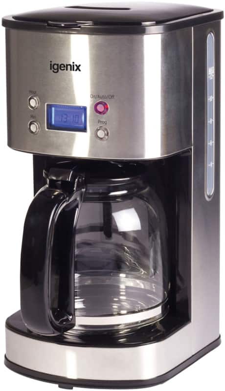 igenix Coffee Machine Digital Stainless Steel IG8250 800W Silver