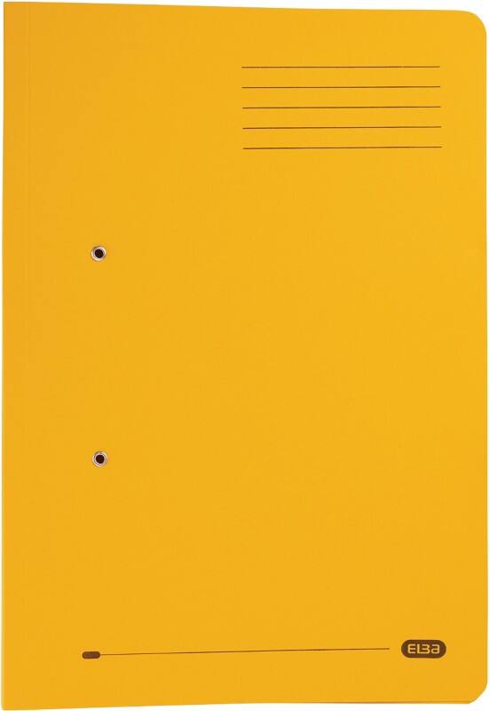 ELBA Spiral File Foolscap Yellow Manila 320 gsm Pack of 25