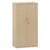 Regular Door Cupboard Lockable with 4 Shelves Melamine 800 x 425 x 1874mm Oak