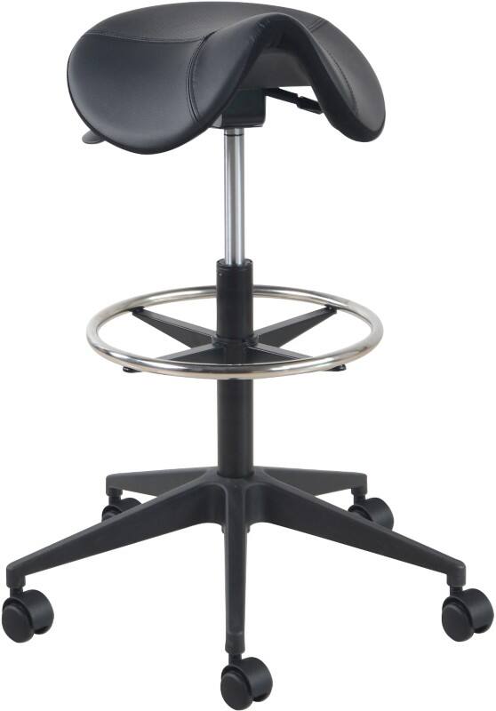 Euroseats Ergonomic Stool Matera Nylon Large Black