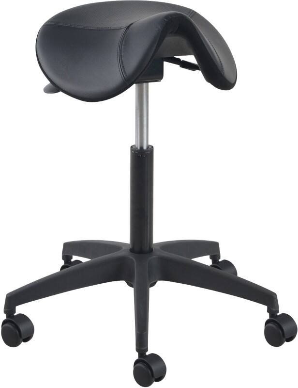 Euroseats Ergonomic Stool Matera Nylon Medium Black