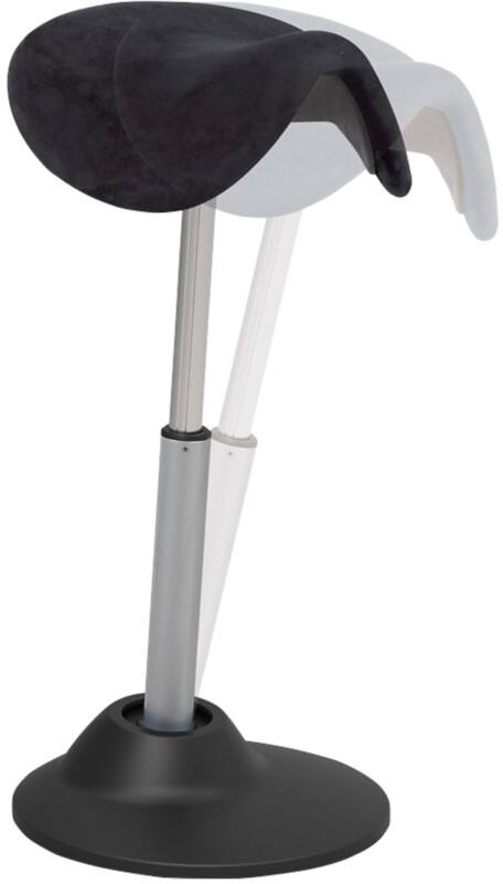 euroseats Lugo Sit Stand Stool Black 340 mm x 880 mm