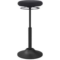 euroseats Sit Stand Stool Fabric Black