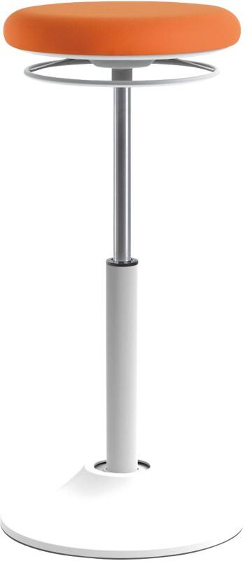 euroseats Sit Stand Stool Fabric Orange