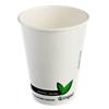 DISPO Cups Compostable Paper 340ml White Pack of 50