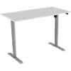 euroseats Rectangular Electronically Height Adjustable Sit Stand Desk Metal Grey 1,600 x 800 x 750 - 1,235 mm