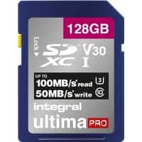Integral SDXC Flash Memory Card UltimaPRO V30 128 GB