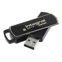 Integral Secure 360 Flash Drive 32 GB USB 3.0 Black, Gold  