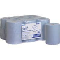 Scott Slimroll Hand Towels Rolled Blue 1 Ply 6658 6 Rolls of 165 m