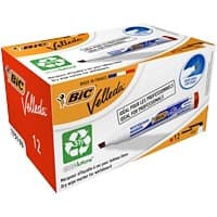 BIC 1751 Whiteboard Marker Medium Chisel Red Pack of 12