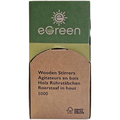 eGreen Tea Spoons Birch Wood 11cm Brown Pack of 5000