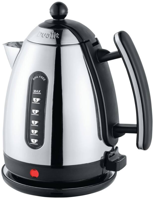 Dualit Cordless Kettle 1.5 L Black, Silver 2400 W
