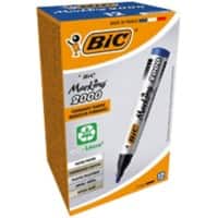 BIC Marking 2000 Permanent Marker Medium Bullet Blue Pack of 12