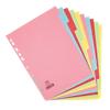 ELBA Blank Dividers A4 Assorted 10 Part Cardboard