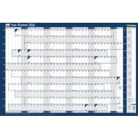 SASCO Mounted Year Planner 2026 English 91.5 (W) x 61 (H) cm Red