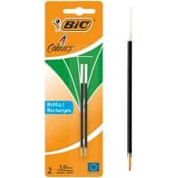 BIC Ballpoint Pen Refill 4 Colours 0.4 mm Green Pack of 2