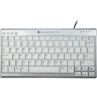 BakkerElkhuizen Compact Wired Keyboard UltraBoard 950 Ergonomic QWERTY GB USB White, Silver