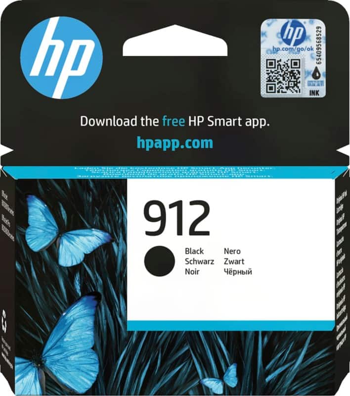 HP 912 Original Ink Cartridge 3YL80AE Black