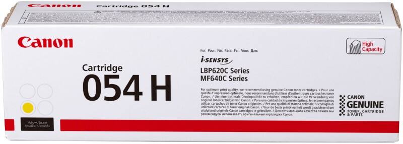 Canon 054H Original Toner Cartridge Yellow