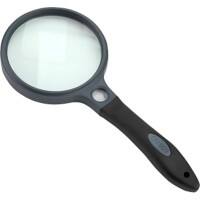 Carson Handheld Magnifying Glass SG-10 SureGrip Black & Grey 96 mm