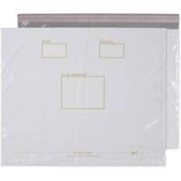 Purely Packaging Polypost Mailing Bag 590 (W) x 430 (H) mm Peel and Seal 50μ White Pack of 100