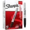 Sharpie Permanent Marker Fine Bullet 1 mm Black Pack of 12