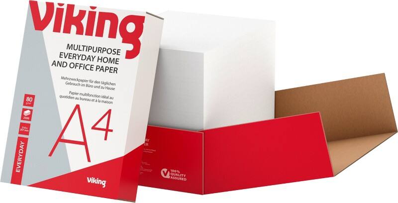 Viking a4 printer paper white 80 gsm smooth 2500 sheets