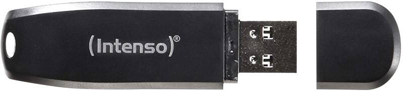 Intenso USB 3.2 Flash Drive Speed Line 128 GB Black