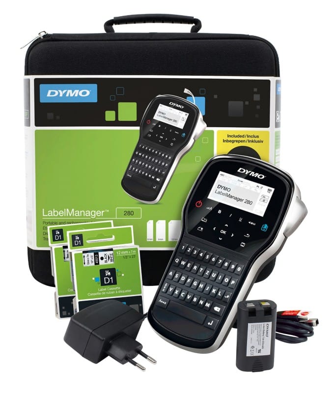 DYMO LabelManager 280 Label Printer Kit Thermal QWERTY Black