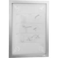 DURABLE DURAFRAME Wallpaper A4 Display Frame Adhesive Silver PVC (Polyvinyl Chloride) 484323 25 (W) x 0.2 (D) x 37.2 (H) cm
