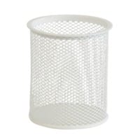 Office Depot Pencil Cup Wire Mesh White 9 x 9 x 10 cm