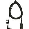Jabra 8800-01-46 Coiled Cable Quick Disconnect Black