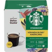 Starbucks Americano Veranda Caffeinated Ground Coffee Pods Box 8.5 g Pack of 12