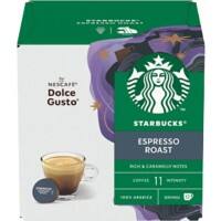 Starbucks Caffeinated Ground Coffee Pods Box Espresso 5.5 g Pack of 12