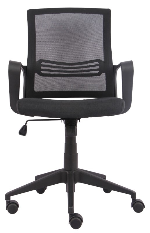 Niceday espoo office chair basic tilt mesh, fabric fixed with armrest and adjustable seat black 110 kg