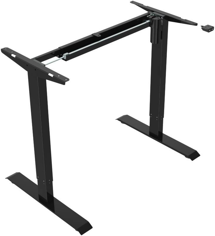 euroseats 1-Motor Sit Stand Desk Frame Rectangular T-Foot 1,210 (W) x 500 (D) x 1,210 (H) mm Metal