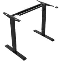 euroseats 1-Motor Sit Stand Desk Frame Rectangular T-Foot 1,210 (W) x 500 (D) x 1,210 (H) mm Metal
