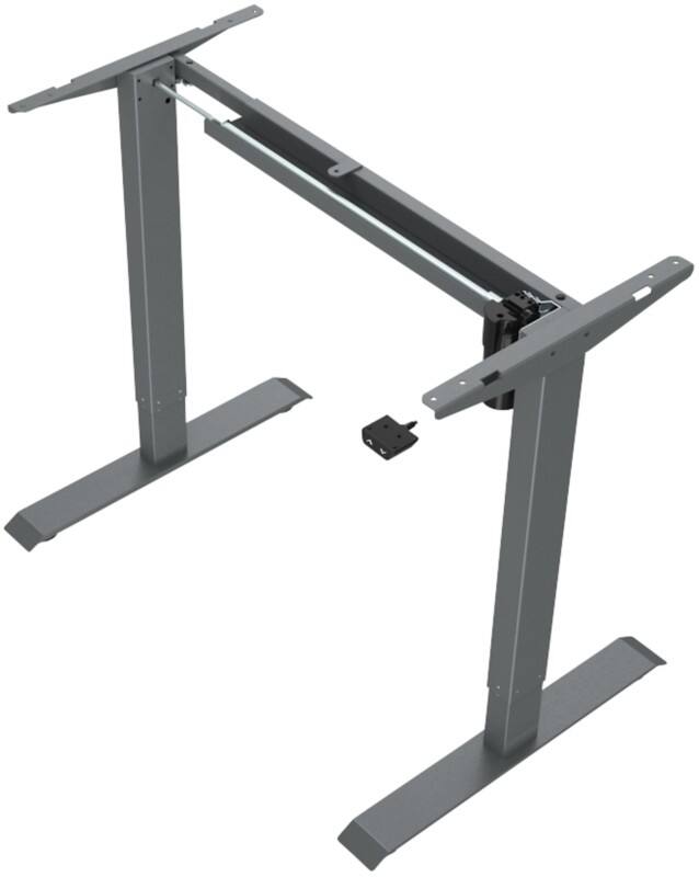 euroseats 1-Motor Sit Stand Desk Frame Rectangular T-Foot 1,210 (W) x 500 (D) x 1,210 (H) mm Metal
