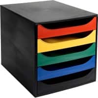 Viking Desktop Drawers PS (Polystyrene) Multicolour 5 Drawers 28.4 x 34.8 x 29 cm