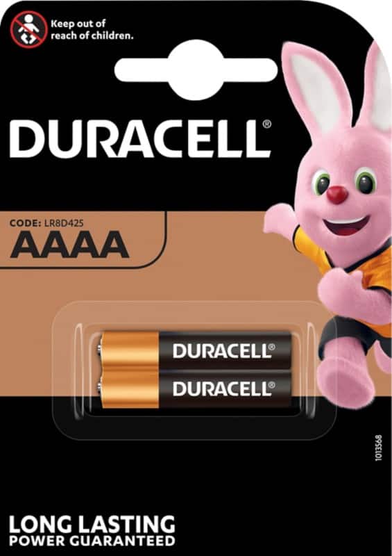 Duracell AAAA Batteries LR8D425 Ultra 1.5V Alkaline Pack of 2