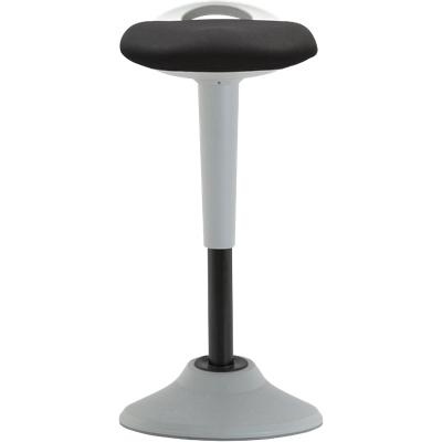 Realspace Sit-Stand Stool Up! Without Arms Fabric Grey, Black