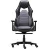 Realspace Synchro Tilt Executive Chair Adjustable Armrest Hades Bonded Leather Black