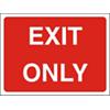 Site Sign Exit Only PVC 45 x 60 cm